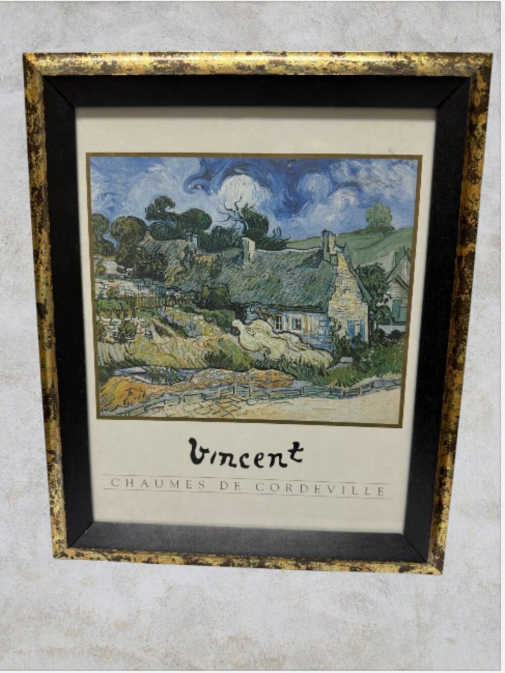 VAN GOGH PRINTS -- Gold & Black Gallery Frame, Ready to Hang, Set of 2, 9.5x11.5 - Picture 3 of 10